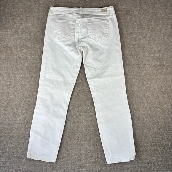 Paige Roxie Women's Capri White Skinny Jeans Size 29 - Picture 2 of 8